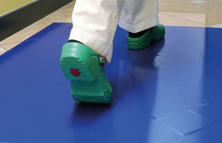 Tapis de décontamination - CBS Medical SRL - bactéricide et fongicide avec feuilles adhésives numérotées_1