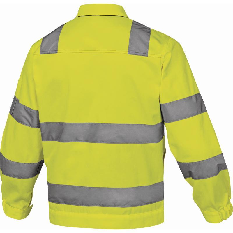 Veste de travail haute visibilité Mach2 - coton/polyester - poignets ajustables - 4 poches - Classe 2_1