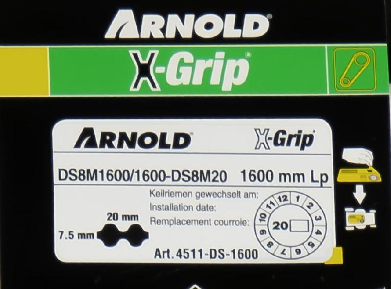 Courroie dentée trapézoïdale X-Grip - Type 20DS8M1600_1