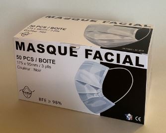 Boite pour masques en papier - carton blanc 300 gr/m² - impression quadri personnalisée_1