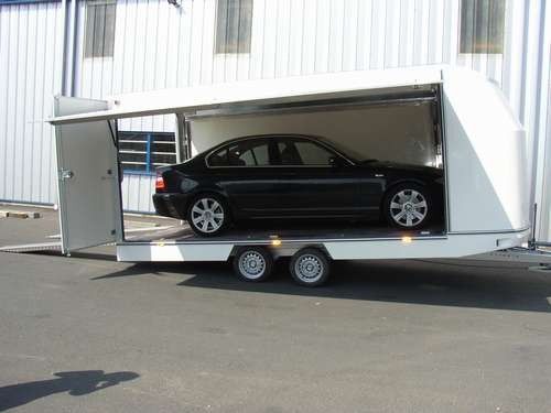 Fourgon remorque Wilsud avec double porte arrière et plancher antidérapant