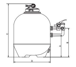 S240SLBTL - Filtre à sable Hayward Pool Europe - Pro-Series™ HL BTL - Poids vide 23 kg - Hautes performances pour piscines haut de gamme_1