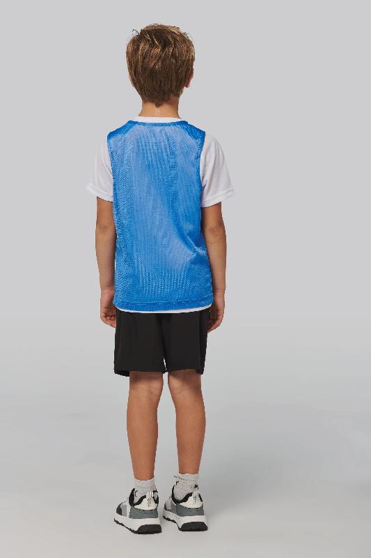 Chasuble en filet léger multisports enfant - 100% polyester - Réf: PA047 - Marque PROACT - Tailles 6/10 ans et 10/14 ans_1