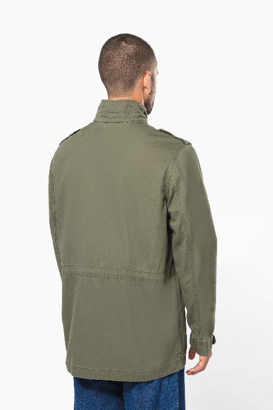 Veste safari homme - Réf: K6164 - 100% coton, coupe droite et construction twill - Marque Kariban_1