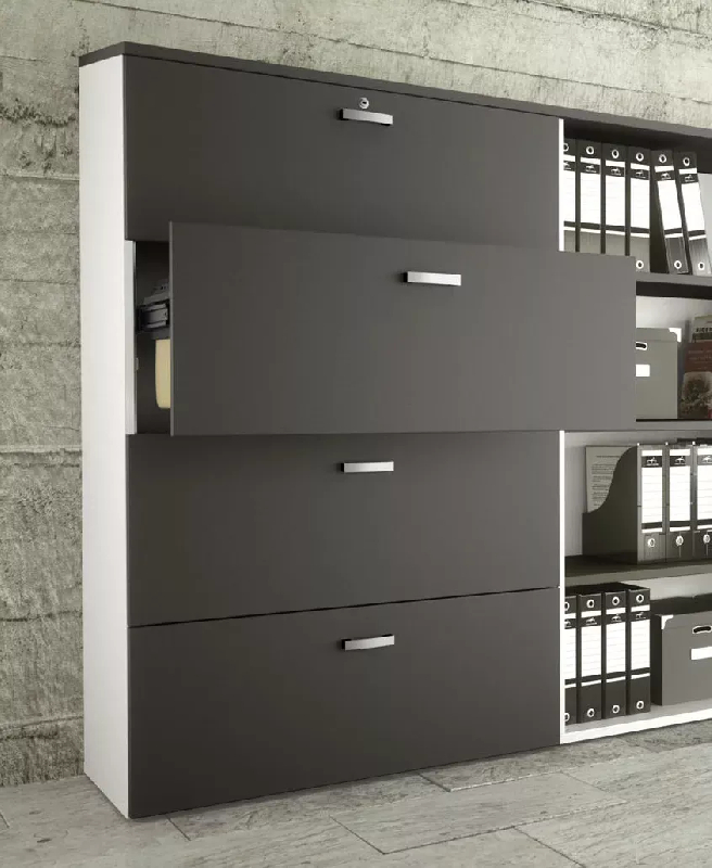 Armoire 2 tiroirs pour dossiers suspendus - haut. 81 cm (2 largeurs au choix) So Madrid_1