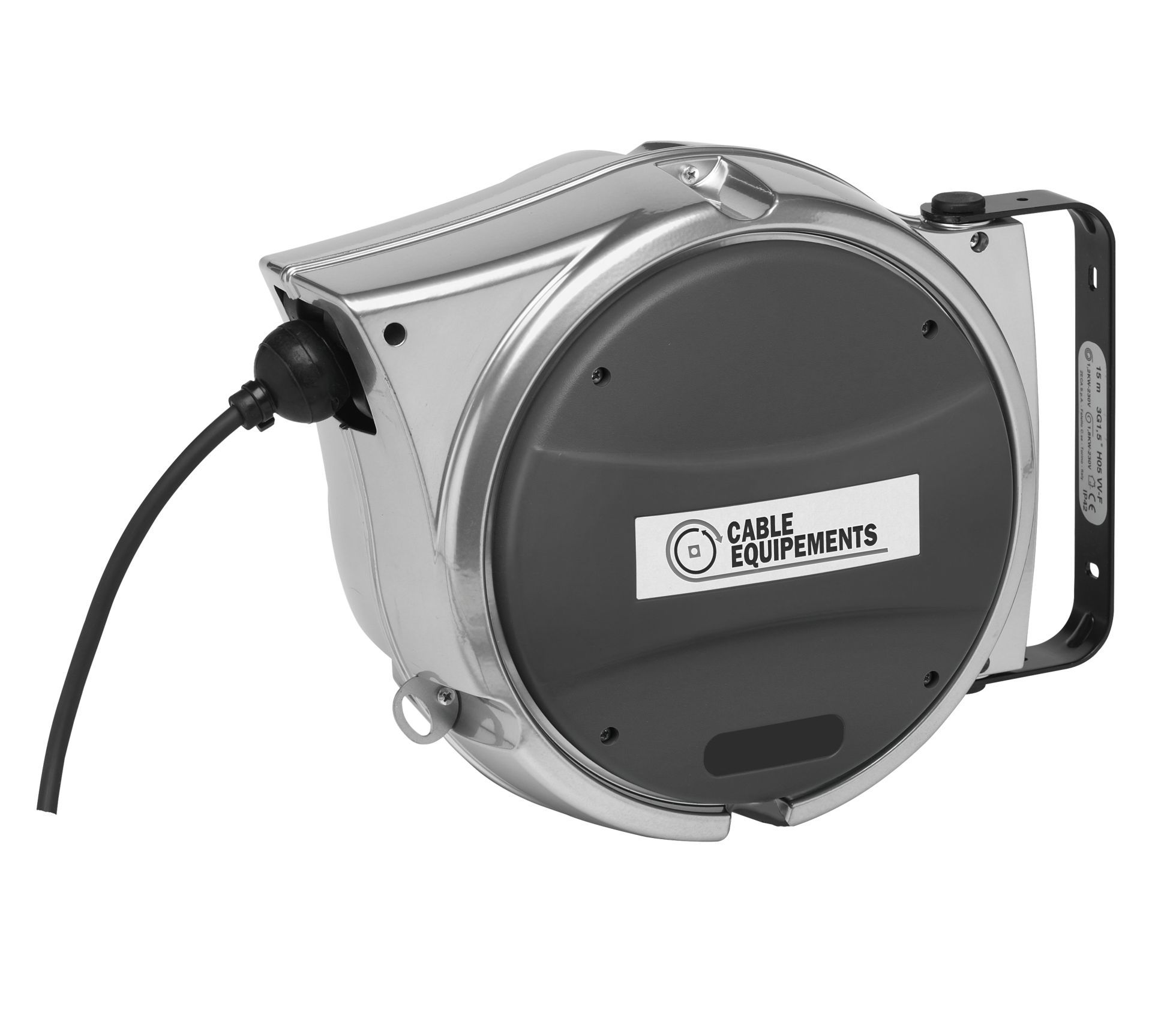 Enrouleur électrique à rappel automatique - transmission de données - 4 gammes avec carters plastique et aluminium_1