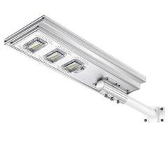 Pack de 4 luminaires solaires LED - candélabre, rue et parking - Série Street - 300W - 39 000 lm - 130 lm/W - angle 60° - IP66 - détecteur PIR - capteur de lumière - télécommande_1