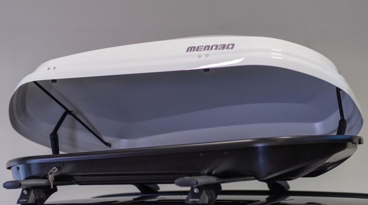 Coffre de toit 450L MENABO DIAMOND 450 Blanc-Brillant_1