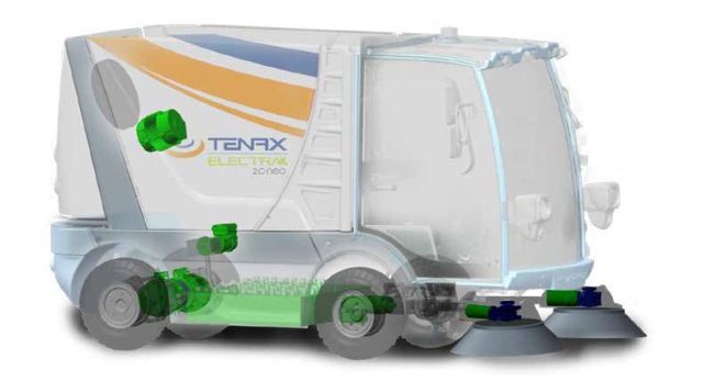 Electra 2.0 Neo - Balayeuse de voirie électrique compacte 48V - 2m³ - Tenax_1