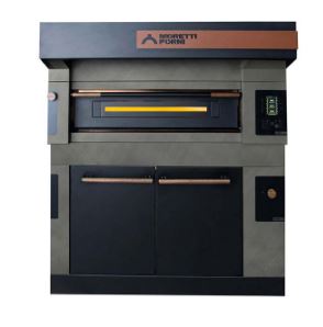 Four à pizza avec sole fixe en pierre réfractaire sablée pour une uniformité de cuisson parfaite - moretti s100_1