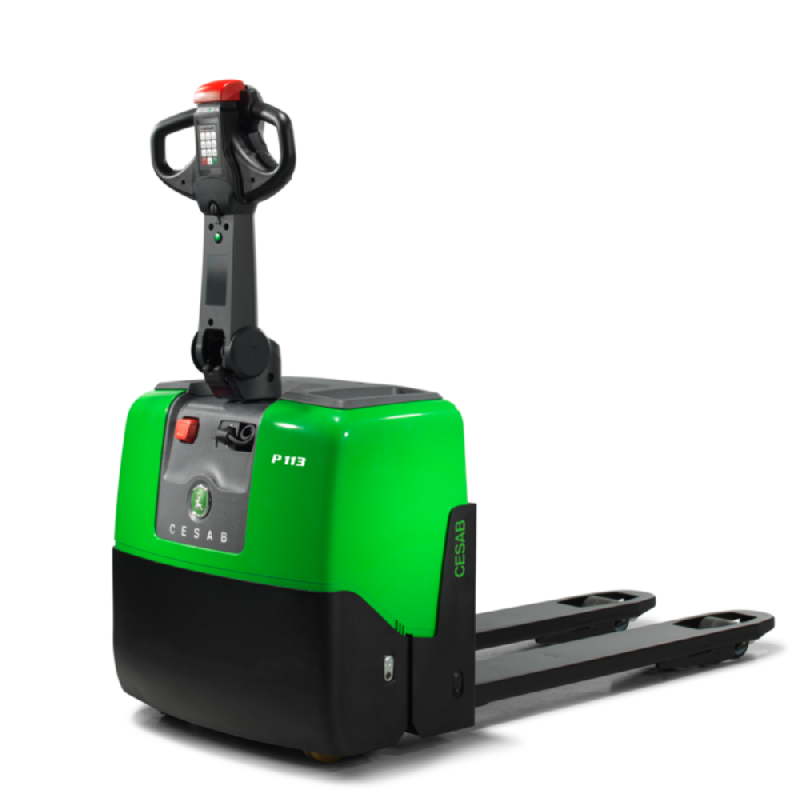 Transpalette électrique P113 pour vos opérations de manutention en Isère et Rhône   -  disponible en achat neuf et en location de courte à longue durée_1
