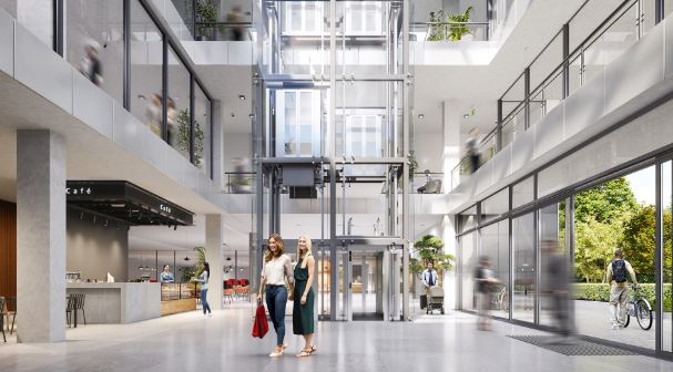 Ascenseur  Unique, puissant et dynamique pour les projets de transport public, des espaces mixtes, des bureaux haut de gamme et des projets commerciaux- Schindler 6000_1