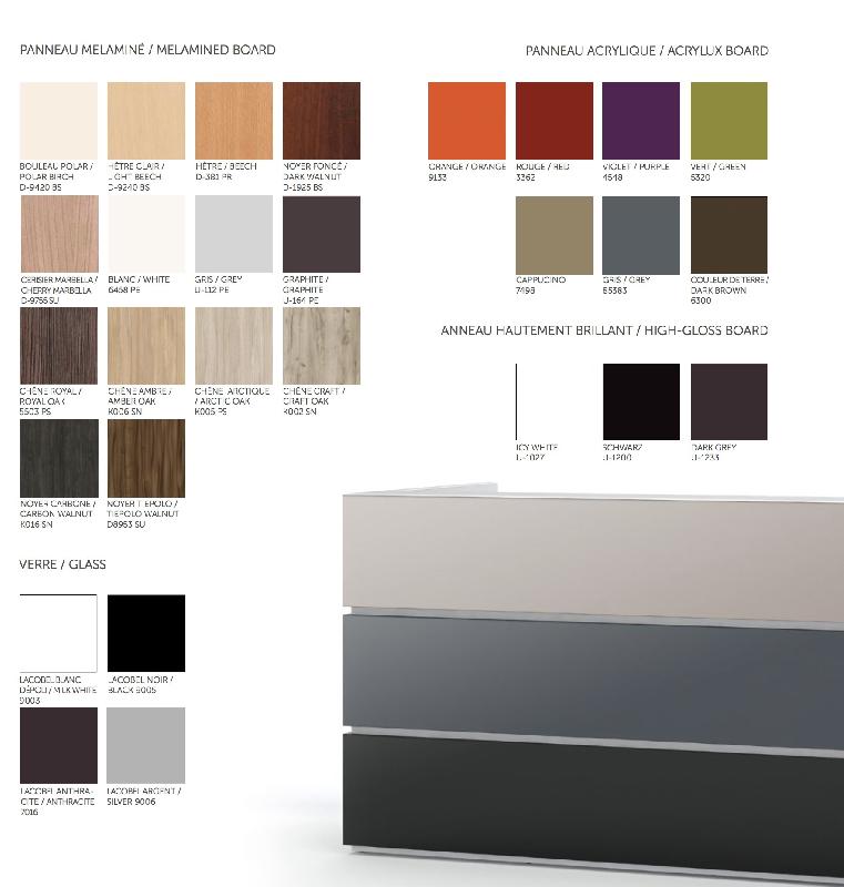 Comptoir d'accueil lumineux Pearl - ACOA - Noir_1