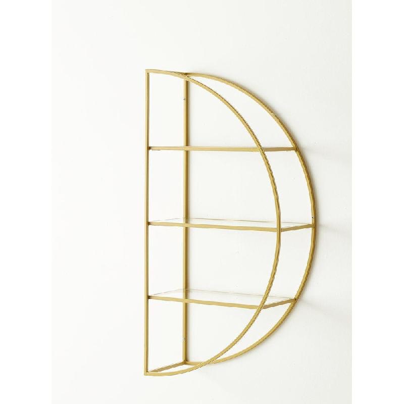 Etagère demi lune droite ou gauche Cremagold L 45 x P 20 x H 90 cm_1