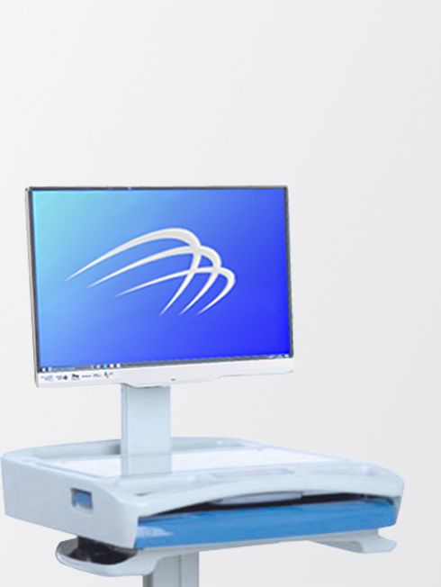 M-40.2 - Chariot informatique ergonomique - Mediantech - écran 22'' ou 24'' - batterie LiFePo4 haute performance_1