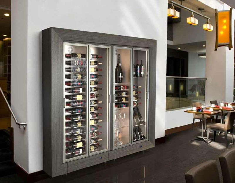 Vitrines à vins modulaires pour exposition et conservation - Large gamme de combinaisons et finitions_1