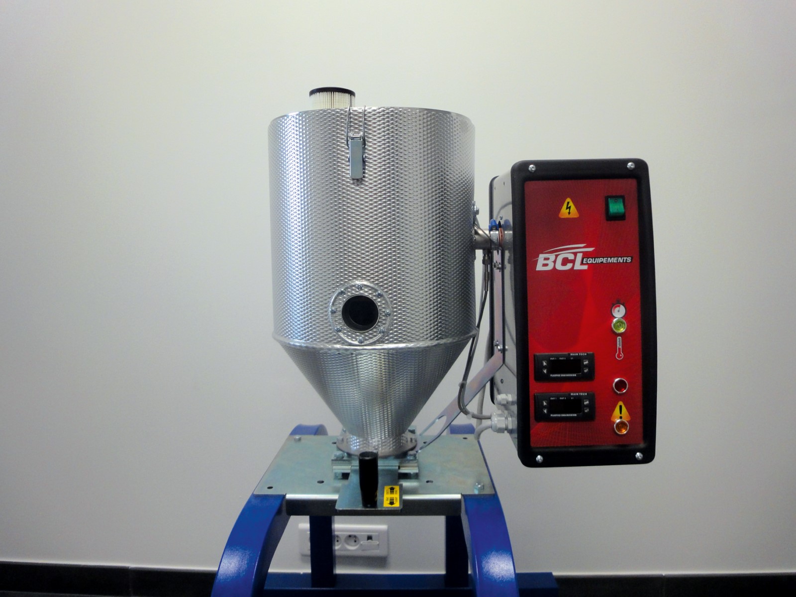 Dessiccateur à air comprimé type DC5 - Débit 5-10 m³/h - Trémie en verre Pyrex 5 dm³ - Chauffe inox calorifugée_1