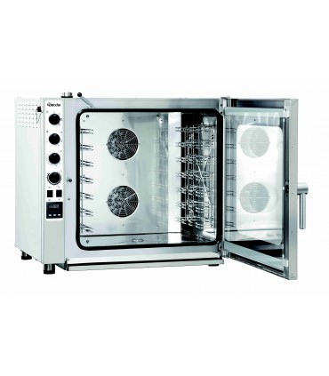 Four mixte à vapeur professionnel à hotte aspirante et affichage led - silverstream 7111m réf. 116728 bartscher_1