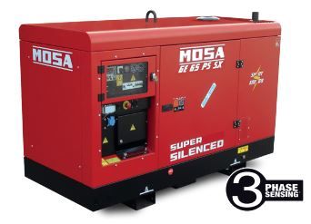 Ge 65 PS SX - Groupe électrogène supersilencieux Perkins 50 Hz - 66 kVA triphasé - Mosa_1