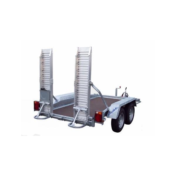 Porte engin Lider - timon réglable AL-KO - PTAC 2500 kg - 300 x 145 cm - feux LEDs - référence CCL7_1