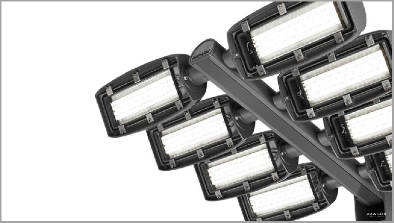 Projecteur de stade LED - éclairage vertical longue distance avec options sans fil ou câblées - WS-STAD GEN6_1