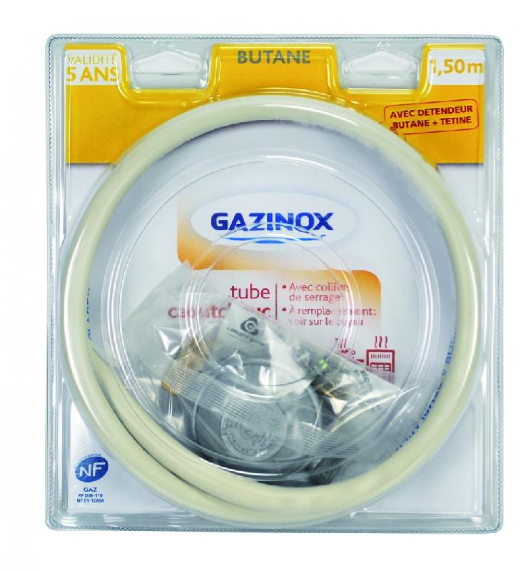 Tuyau caoutchouc gaz butane GAZINOX - garantie 5 ans - hauteur 17 cm_1