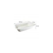 Barquette biodégradable en bagasse - Naturesse - 650 ml - longueur 20,5 cm - NN03060031_1