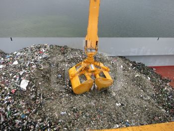 Benne preneuse hydraulique - manutention sable, gravier - coquilles ouvertes/fermées_1