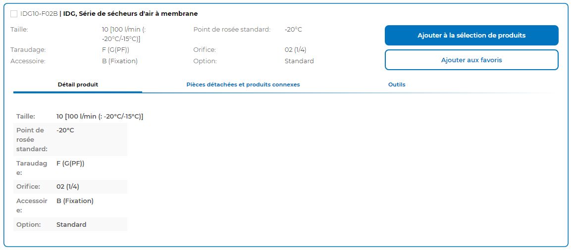 Idg10-f02b - sécheurs à membrane - SMC - série à membrane avec point de rosée standard -20°C_1