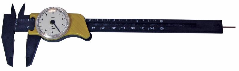 Pied à coulisse à cadran - lecture directe - plastique et fibre de verre - longueur 150 mm - précision 1/10_1