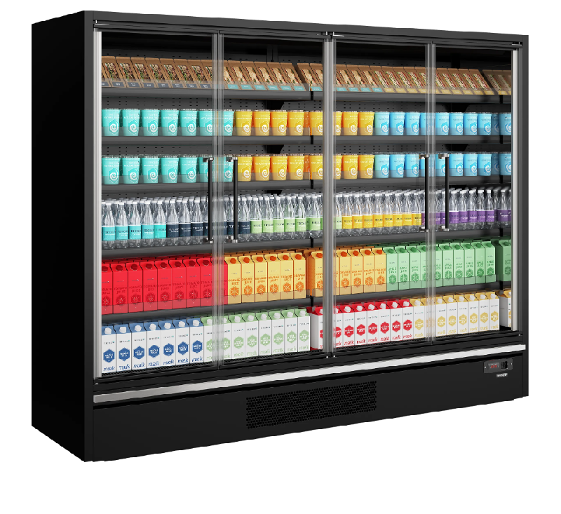 Vitrine réfrigérée pour supermarché Galaxy+ GP26FGD Black L2580mm 43818 TEFCOLD_1