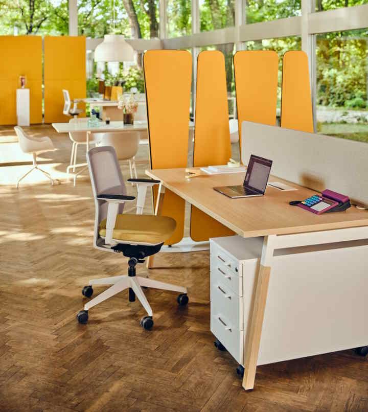 Claustra acoustique VIVA - Design atypique avec panneaux orientables et finitions personnalisables_1