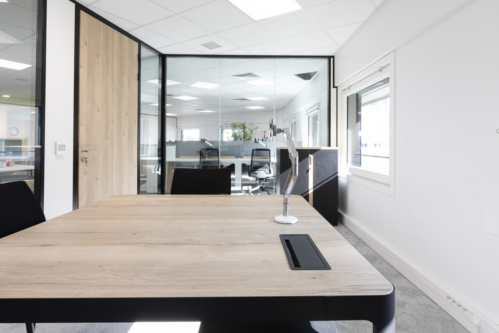 Solution de cloison amovible pour réorganisation d'espace