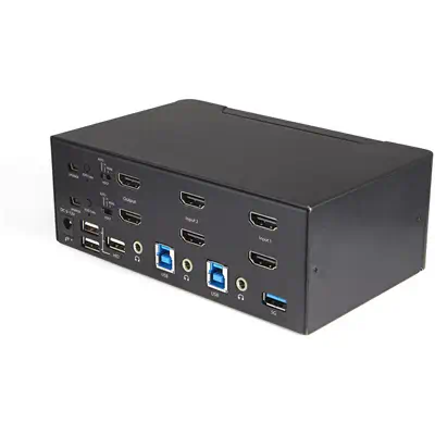 Commutateur KVM HDMI 2.0, 2 Ports, 2 àÉcrans - 4K 60Hz Ultra HDR - Commutateur KVM de Bureau 4K HDMI_1