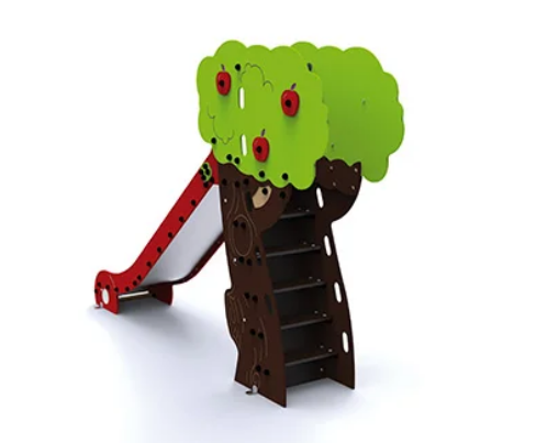 Toboggan - Eco-composite (TM) Bois et Acier - Pommier_1