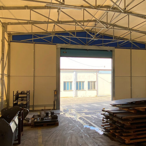 Tunnel de stockage en PVC autoportant - AutoGO - Structure flexible et économique pour des besoins d'espace rapidement adaptables_1
