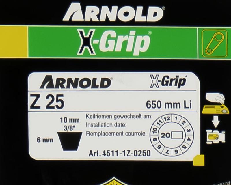 Courroie trapézoïdale X-Grip V de type Z 25_1