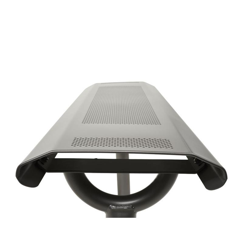 Banquette Oslo - Réf : 209160.Gpro - En acier perforé avec finition zinc - Longueur 1500 mm_1