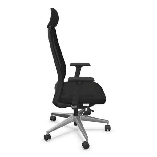 Fauteuil ergonomique de bureau Fairfax Sitek neuf - noir, synchrone blocable, support lombaire réglable, accoudoirs 4D_1
