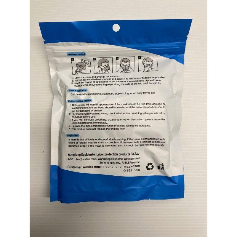Masque KN95 équivalent FFP2 - Lot de 10 masques - mas_kn95 - Normes EN 149:2001+A1:2009_1