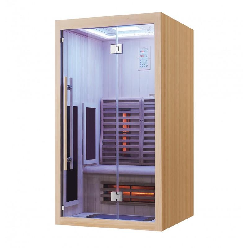 SAUNA INFRAROUGE BOREAL® SIGNATURE - 110 À SPECTRE COMPLET - 110X110X205_1