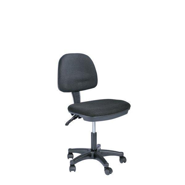 Siège dactylo noir sans accoudoir - 48,5x53x44,5cm - Dossier et assise réglables en hauteur_1