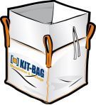 Big bag 1 m3 - Palette complète 330 pièces - Fond plat, goulottes, charge utile 1500 kg_1