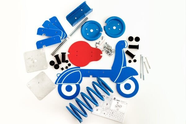 Jeu à ressort monoplace - Conforme EN1176 - Référence BT15274 - Ressort EIBACH et plastique HDPE_1