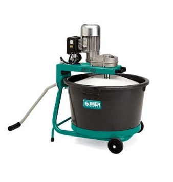 Mix 60 P - Malaxeur électrique compact horizontal - IMER - 60 litres - Pour petits chantiers et rénovation_0