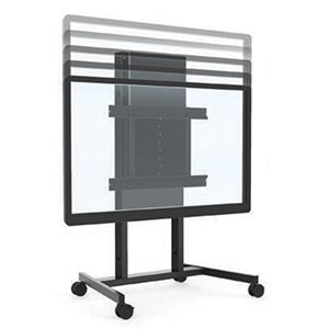 Système réglable en hauteur pour tableau - Support fixe ou mobile pour écran interactif jusqu'à 85 pouces - Technologie brevetée_1