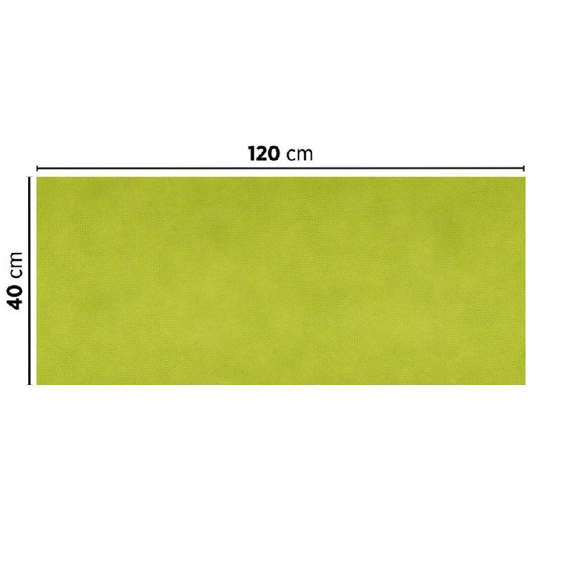 Tête-à-tête pliée en V intissé vert lime 40x120cm - par 400_1