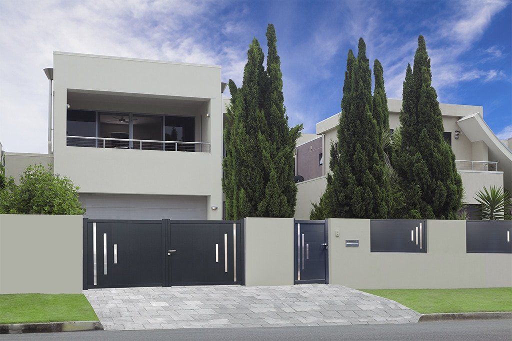 Tignes - clôture en aluminium - 123 PVC ALU - thermolaquage - design épuré et personnalisable_1