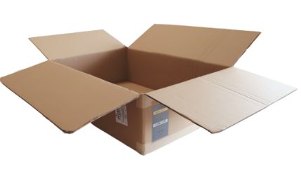 Caisse en carton double cannelure - 80 x 60 x 25 cm - Réemployée - Palette de 120 cartons_1