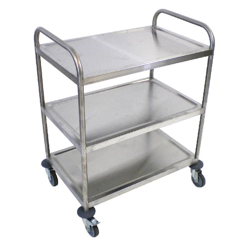Chariot de débarrassage inox 3 niveaux | Craven - P479_1